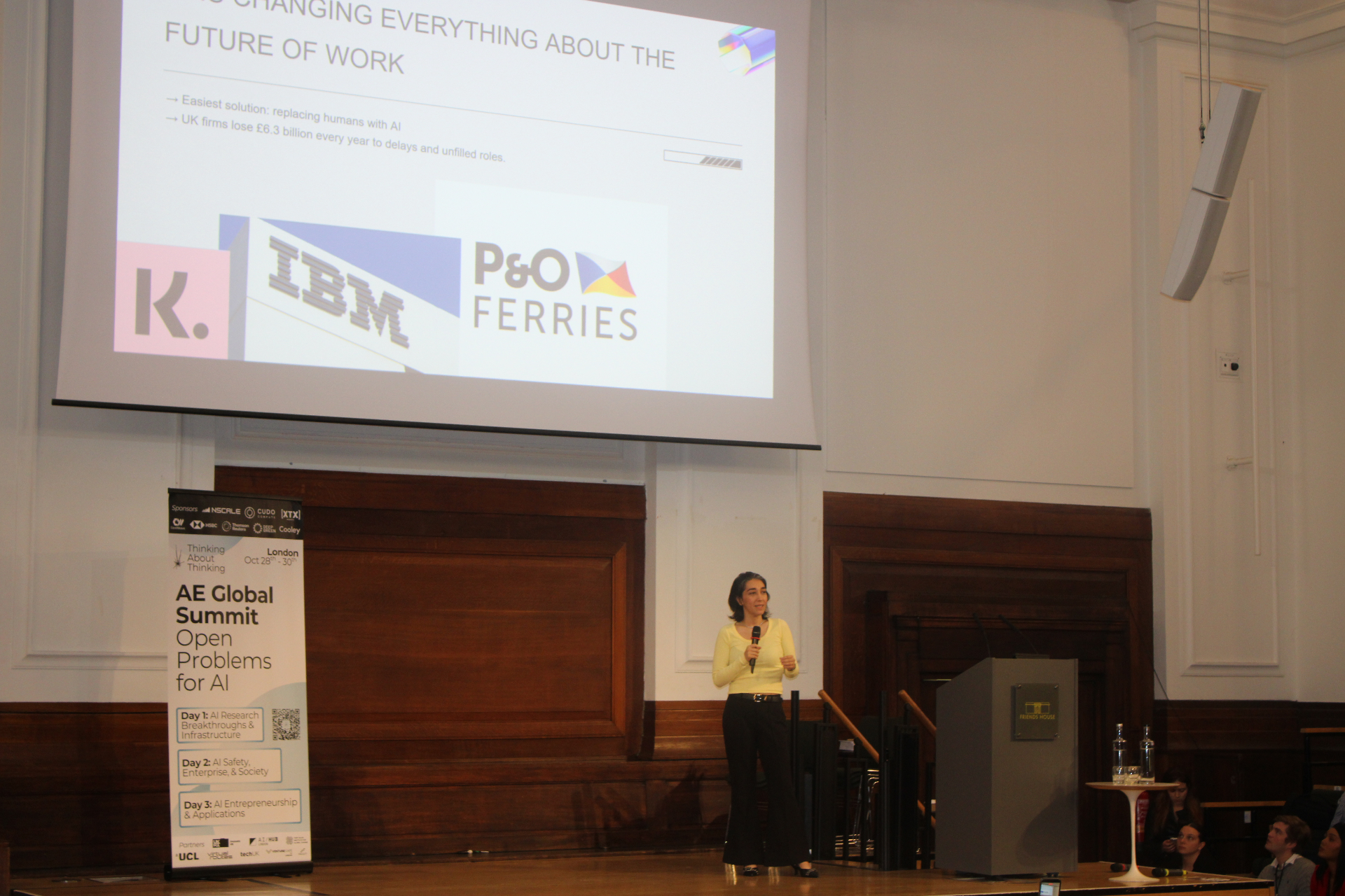 Dr. Jasmine Sayyari at the AE Global Summit, London
