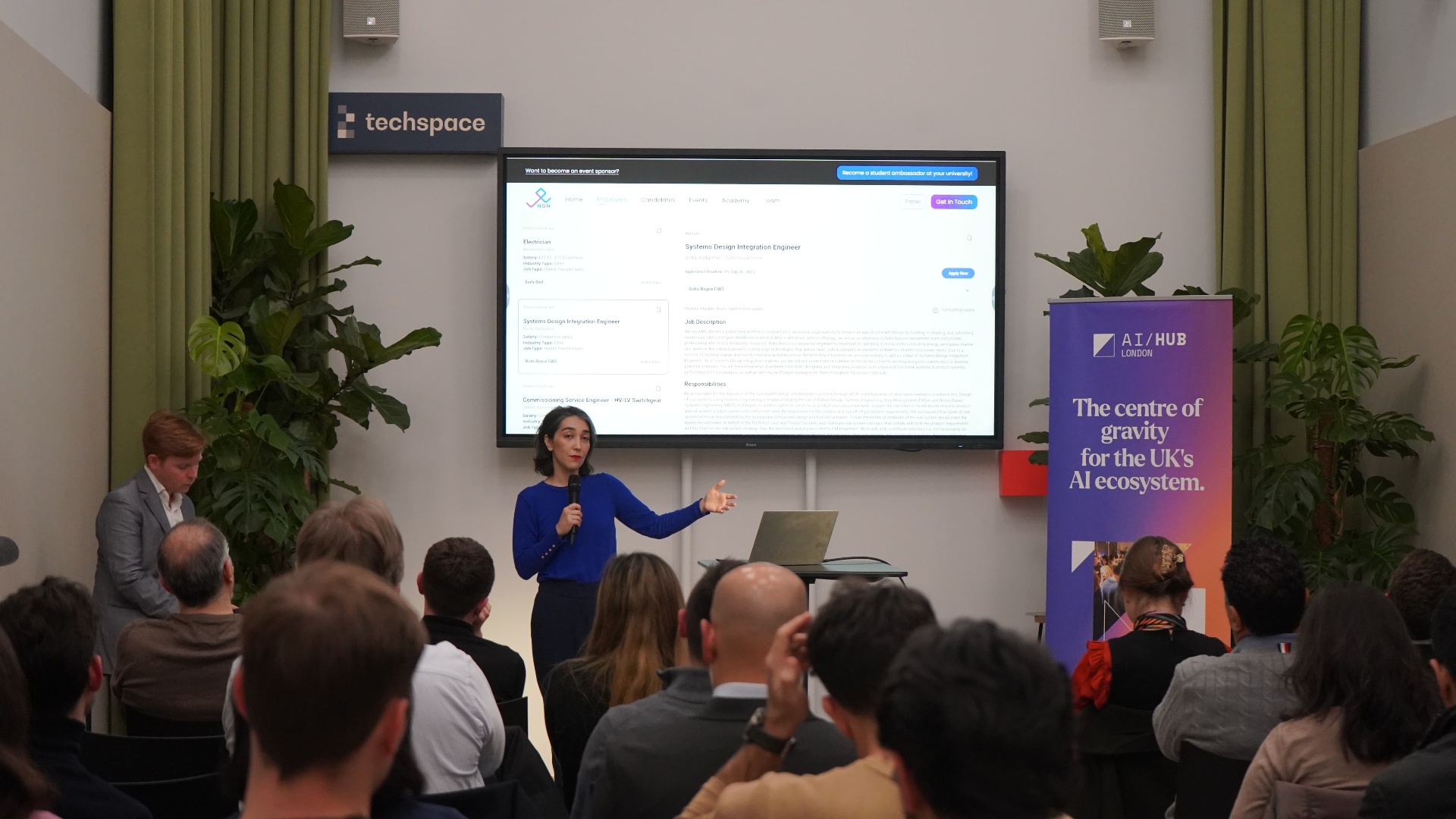 Dr. Jasmine Sayyari at Techspace, AI Hub London
